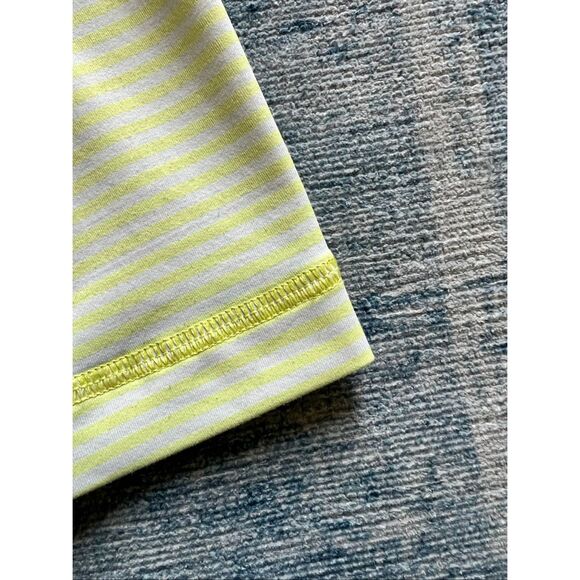 Lululemon Neon Yellow Off White Free To Be Athletic Tank Top Size 6 - Picture 6 of 9